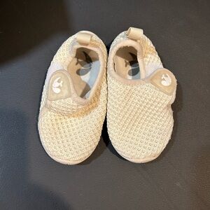 Kids Cream Slip-On Shoes